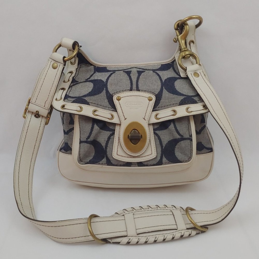 Coach Legacy Jacquard Leather Messenger Cross Body